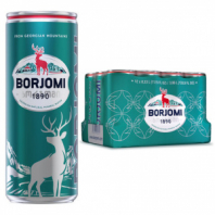 Вода ГАЗИРОВАННАЯ минеральная BORJOMI лечебно-столовая, 0,33 л, Грузия, BR000213