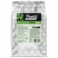 Кофе в зернах POETTI "Espresso Brasile", 1 кг, 18326 Кофе в зернах POETTI "Espresso Brasile", 1 кг, 18326