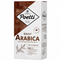 Кофе молотый POETTI "Arabica", 250 г, 18118 Кофе молотый POETTI "Arabica", 250 г, 18118