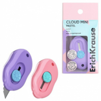 Нож канцелярский ERICH KRAUSE "Cloud Mini Pastel", корпус ассорти, 62755 Нож канцелярский ERICH KRAUSE "Cloud Mini Pastel", корпус ассорти, 62755