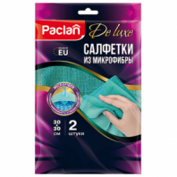 Салфетки из МИКРОФИБРЫ универсальные, 30х30 см, КОМПЛЕКТ 2 шт., 240 г/м2, PACLAN, 410310 Салфетки из МИКРОФИБРЫ универсальные, 30х30 см, КОМПЛЕКТ 2 шт., 240 г/м2, PACLAN, 410310