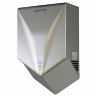 Сушилка для рук ВЫСОКОСКОРОСТНАЯ SONNEN HSD-A1011, 1000 Вт, 90 м/с, IPX4, пластик, серебристая, 701867 Сушилка для рук ВЫСОКОСКОРОСТНАЯ SONNEN HSD-A1011, 1000 Вт, 90 м/с, IPX4, пластик, серебристая, 701867