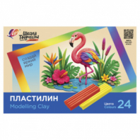 Пластилин классический ЛУЧ "Школа творчества", 24 цвета, 480 г, стек, картонная упаковка, 36С 2436-08 Пластилин классический ЛУЧ "Школа творчества", 24 цвета, 480 г, стек, картонная упаковка, 36С 2436-08