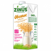 Овсяное молоко ZINUS "Классическое", жирность 3,2%, 1 л, БЕЗ САХАРА, для детского питания Овсяное молоко ZINUS "Классическое", жирность 3,2%, 1 л, БЕЗ САХАРА, для детского питания