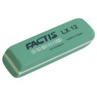 Ластик большой FACTIS LX 12 (Испания), 74х24х13 мм, зеленый, прямоугольный, скошенные края, CPFLX12 Ластик большой FACTIS LX 12 (Испания), 74х24х13 мм, зеленый, прямоугольный, скошенные края, CPFLX12