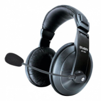 Наушники с микрофоном (гарнитура) SVEN AP-860MV, проводные, 2 м, с оголовьем, черные, SV-0410860 Наушники с микрофоном (гарнитура) SVEN AP-860MV, проводные, 2 м, с оголовьем, черные, SV-0410860