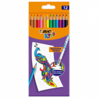 Карандаши цветные стираемые с ластиком BIC "Kids Evolution Illusion", 12 цветов, круглые, 987868 Карандаши цветные стираемые с ластиком BIC "Kids Evolution Illusion", 12 цветов, круглые, 987868