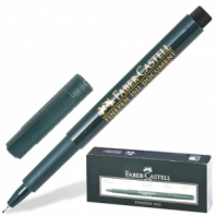 Ручка капиллярная (линер) FABER-CASTELL "Finepen 1511", ЧЕРНАЯ, корпус темно-зеленый, линия 0,4 мм, 151199 Ручка капиллярная (линер) FABER-CASTELL "Finepen 1511", ЧЕРНАЯ, корпус темно-зеленый, линия 0,4 мм, 151199