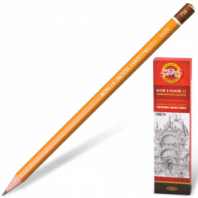 Карандаш чернографитный KOH-I-NOOR 1500, 1 шт., 7H, корпус желтый, заточенный, 150007H01170 Карандаш чернографитный KOH-I-NOOR 1500, 1 шт., 7H, корпус желтый, заточенный, 150007H01170