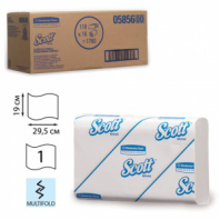 Полотенца бумажные 147 шт., KIMBERLY-CLARK Scott, КОМПЛЕКТ 12 шт., Slimfold, белые, 29,5х19 см, М-fold, 5856 Полотенца бумажные 147 шт., KIMBERLY-CLARK Scott, КОМПЛЕКТ 12 шт., Slimfold, белые, 29,5х19 см, М-fold, 5856