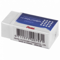 Ластик PENTEL (Япония) "HI-POLYMER ERASER", 35х16х11,5 мм, белый, прямоугольный, картонный держатель, ZEH-03 Ластик PENTEL (Япония) "HI-POLYMER ERASER", 35х16х11,5 мм, белый, прямоугольный, картонный держатель, ZEH-03