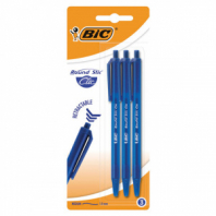 Ручки шариковые автоматические BIC "Round Stic Clic", НАБОР 3 шт., СИНИЕ, линия письма 0,32 мм, блистер, 926374 Ручки шариковые автоматические BIC "Round Stic Clic", НАБОР 3 шт., СИНИЕ, линия письма 0,32 мм, блистер, 926374