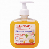 Мыло-крем жидкое 300 г ОФИСМАГ, "Ромашка", дозатор, 606783 Мыло-крем жидкое 300 г ОФИСМАГ, "Ромашка", дозатор, 606783