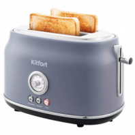 Тостер KITFORT KT-2038-3, 815 Вт, 2 тоста, 6 режимов, пластик/металл, серый, КТ-2038-3 Тостер KITFORT KT-2038-3, 815 Вт, 2 тоста, 6 режимов, пластик/металл, серый, КТ-2038-3