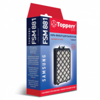 Сменный HEPA-фильтр TOPPERR FSM 881, для пылесосов SAMSUNG, 1125 Сменный HEPA-фильтр TOPPERR FSM 881, для пылесосов SAMSUNG, 1125