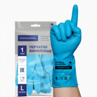 Перчатки МНОГОРАЗОВЫЕ виниловые ГОЛУБЫЕ усиленные ГИПОАЛЛЕРГЕННЫЕ, ТР ТС, PROFESSIONAL, размер 8-9, L (большой), вес 90 г, ADM, 31155 Перчатки МНОГОРАЗОВЫЕ виниловые ГОЛУБЫЕ усиленные ГИПОАЛЛЕРГЕННЫЕ, ТР ТС, PROFESSIONAL, размер 8-9, L (большой), вес 90 г, ADM, 31155