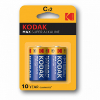 Батарейки алкалиновые КОМПЛЕКТ 2 шт., KODAK Max Super Alkaline, C (LR14, 14А), блистер, Б0005123 Батарейки алкалиновые КОМПЛЕКТ 2 шт., KODAK Max Super Alkaline, C (LR14, 14А), блистер, Б0005123