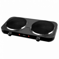 Настольная электрическая плита CENTEK CT-1507, 2000Вт, 2 конфорки, 5 режимов нагрева, черная, CT-1507 Black Настольная электрическая плита CENTEK CT-1507, 2000Вт, 2 конфорки, 5 режимов нагрева, черная, CT-1507 Black