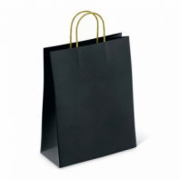 Крафт-пакет бумажный "Black" 26х15х35 см, с кручеными ручками, плотность 80 г/м2, моноцвет, 112429 Крафт-пакет бумажный "Black" 26х15х35 см, с кручеными ручками, плотность 80 г/м2, моноцвет, 112429