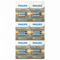 Батарейки алкалиновые КОМПЛЕКТ 2 шт. (отрывной блок) PHILIPS Entry, ААА (LR03,15 А) блистер, Б0064646