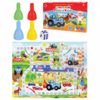 Игра-ходилка настольная детская, СИНИЙ ТРАКТОР, РК, ИН-6130 Игра-ходилка настольная детская, СИНИЙ ТРАКТОР, РК, ИН-6130