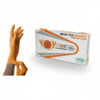 Перчатки нитриловые сверхпрочные с текстурой SFM MEGA TEX ORANGE, Германия, 25 пар (50 штук), размер XL (очень большой), 4036534915202 Перчатки нитриловые сверхпрочные с текстурой SFM MEGA TEX ORANGE, Германия, 25 пар (50 штук), размер XL (очень большой), 4036534915202