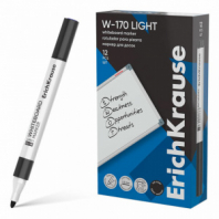 Маркер стираемый для белой доски, ЧЕРНЫЙ, ERICH KRAUSE "W-170 Light", круглый наконечник, 2,5 мм, 63567 Маркер стираемый для белой доски, ЧЕРНЫЙ, ERICH KRAUSE "W-170 Light", круглый наконечник, 2,5 мм, 63567