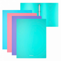 Папка на 4 кольцах ERICH KRAUSE "Diagonal Pastel", 24 мм, до 150 листов, ассорти, 0,6 мм, 49978 Папка на 4 кольцах ERICH KRAUSE "Diagonal Pastel", 24 мм, до 150 листов, ассорти, 0,6 мм, 49978