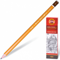 Карандаш чернографитный KOH-I-NOOR 1500, 1 шт., F, корпус желтый, заточенный, 150000F01170RU Карандаш чернографитный KOH-I-NOOR 1500, 1 шт., F, корпус желтый, заточенный, 150000F01170RU
