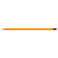 Карандаш чернографитный KOH-I-NOOR "1500", 1 шт., 10H, корпус желтый, заточенный, 150010H01170 Карандаш чернографитный KOH-I-NOOR "1500", 1 шт., 10H, корпус желтый, заточенный, 150010H01170