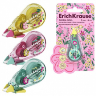 Корректирующая лента ERICH KRAUSE "Floral Soul", 5 мм х 6 м, корпус ассорти, блистер, европодвес, 62738 Корректирующая лента ERICH KRAUSE "Floral Soul", 5 мм х 6 м, корпус ассорти, блистер, европодвес, 62738