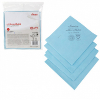 Салфетки VILEDA PROFESSIONAL "МикронКвик" КОМПЛЕКТ 5 шт., микроволокно, синий, 38х40 см, 170635