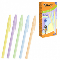 Ручка шариковая BIC "Cristal Pastel", СИНЯЯ, корпус ассорти, узел 1,0 мм, линия 0,32 мм, 302550 Ручка шариковая BIC "Cristal Pastel", СИНЯЯ, корпус ассорти, узел 1,0 мм, линия 0,32 мм, 302550