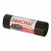 Мешки для мусора 120 л, черные, в рулоне 10 шт., ПНД 18 мкм, 70х110 см, ОФИСМАГ стандарт, 601388 Мешки для мусора 120 л, черные, в рулоне 10 шт., ПНД 18 мкм, 70х110 см, ОФИСМАГ стандарт, 601388