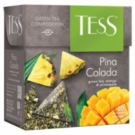 Чай TESS "Pina Colada" зеленый с ароматом тропических фруктов, 20 пирамидок по 1,8 г, 0787-12 Чай TESS "Pina Colada" зеленый с ароматом тропических фруктов, 20 пирамидок по 1,8 г, 0787-12