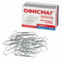 Скрепки ОФИСМАГ, 28 мм, оцинкованные, 100 шт., в картонной коробке, 227582 Скрепки ОФИСМАГ, 28 мм, оцинкованные, 100 шт., в картонной коробке, 227582