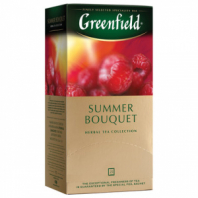 Чай GREENFIELD "Summer Bouquet" фруктовый, 25 пакетиков в конвертах по 2 г, 0433 Чай GREENFIELD "Summer Bouquet" фруктовый, 25 пакетиков в конвертах по 2 г, 0433