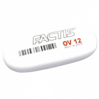 Ластик большой FACTIS OV 12 (Испания), 61х28х13 мм, белый, овальный, CMFOV12 Ластик большой FACTIS OV 12 (Испания), 61х28х13 мм, белый, овальный, CMFOV12