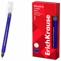 Ручка-роллер ERICH KRAUSE "Balance Stick Classic", СИНЯЯ, линия 0,35 мм, 63147 Ручка-роллер ERICH KRAUSE "Balance Stick Classic", СИНЯЯ, линия 0,35 мм, 63147