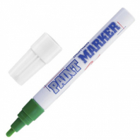 Маркер-краска лаковый (paint marker) MUNHWA, 4 мм, ЗЕЛЕНЫЙ, нитро-основа, алюминиевый корпус, PM-04 Маркер-краска лаковый (paint marker) MUNHWA, 4 мм, ЗЕЛЕНЫЙ, нитро-основа, алюминиевый корпус, PM-04