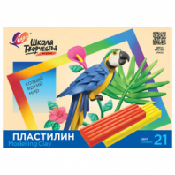 Пластилин классический ЛУЧ "Школа творчества", 21 цвет, 420 г, стек, картонная упаковка, 29С 1765-08 Пластилин классический ЛУЧ "Школа творчества", 21 цвет, 420 г, стек, картонная упаковка, 29С 1765-08