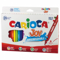 Фломастеры CARIOCA (Италия) "Joy", 24 цвета, суперсмываемые, вентилируемый колпачок, картонная коробка, 40615 Фломастеры CARIOCA (Италия) "Joy", 24 цвета, суперсмываемые, вентилируемый колпачок, картонная коробка, 40615