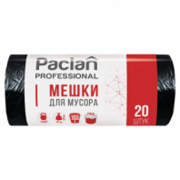 Мешки для мусора 160 л, черные, в рулоне 20 шт., ПВД, 30 мкм, 87х120 см, PACLAN "Professional", 1338607 Мешки для мусора 160 л, черные, в рулоне 20 шт., ПВД, 30 мкм, 87х120 см, PACLAN "Professional", 1338607