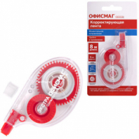 Корректирующая лента ЭКСТРА ОФИСМАГ, 5 мм х 8 м, прозрачный корпус, блистер, 272663