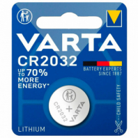 Батарейка литиевая VARTA ELECTRONICS CR2032 "таблетка, дисковая, кнопочная" 1 шт., блистер, 6032101401 Батарейка литиевая VARTA ELECTRONICS CR2032 "таблетка, дисковая, кнопочная" 1 шт., блистер, 6032101401