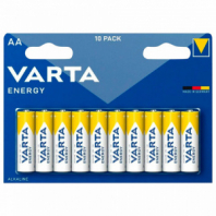 Батарейки алкалиновые "пальчиковые" КОМПЛЕКТ 10 шт., VARTA ENERGY, АА (LR6, 24А), блистер, 4106229491 Батарейки алкалиновые "пальчиковые" КОМПЛЕКТ 10 шт., VARTA ENERGY, АА (LR6, 24А), блистер, 4106229491