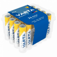 Батарейки алкалиновые "мизинчиковые" КОМПЛЕКТ 24 шт., VARTA ENERGY, ААА (LR03,15А), пластиковый бокс, 4103229224 Батарейки алкалиновые "мизинчиковые" КОМПЛЕКТ 24 шт., VARTA ENERGY, ААА (LR03,15А), пластиковый бокс, 4103229224