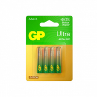 Батарейки КОМПЛЕКТ 4 шт., GP Ultra G-Tech, AAA (LR03, 24А), алкалиновые, мизинчиковые, 24AUA21-2CRSBC4 Батарейки КОМПЛЕКТ 4 шт., GP Ultra G-Tech, AAA (LR03, 24А), алкалиновые, мизинчиковые, 24AUA21-2CRSBC4