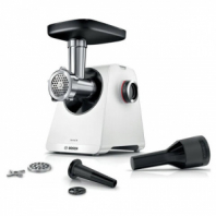 Мясорубка BOSCH MFWS420W, мощность 1900 Вт, производительность 2,5 кг/мин, металлический шнек, реверс Мясорубка BOSCH MFWS420W, мощность 1900 Вт, производительность 2,5 кг/мин, металлический шнек, реверс