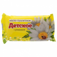 Мыло туалетное 100 г, КМЗ, ДЕТСКОЕ "Ромашка" Мыло туалетное 100 г, КМЗ, ДЕТСКОЕ "Ромашка"